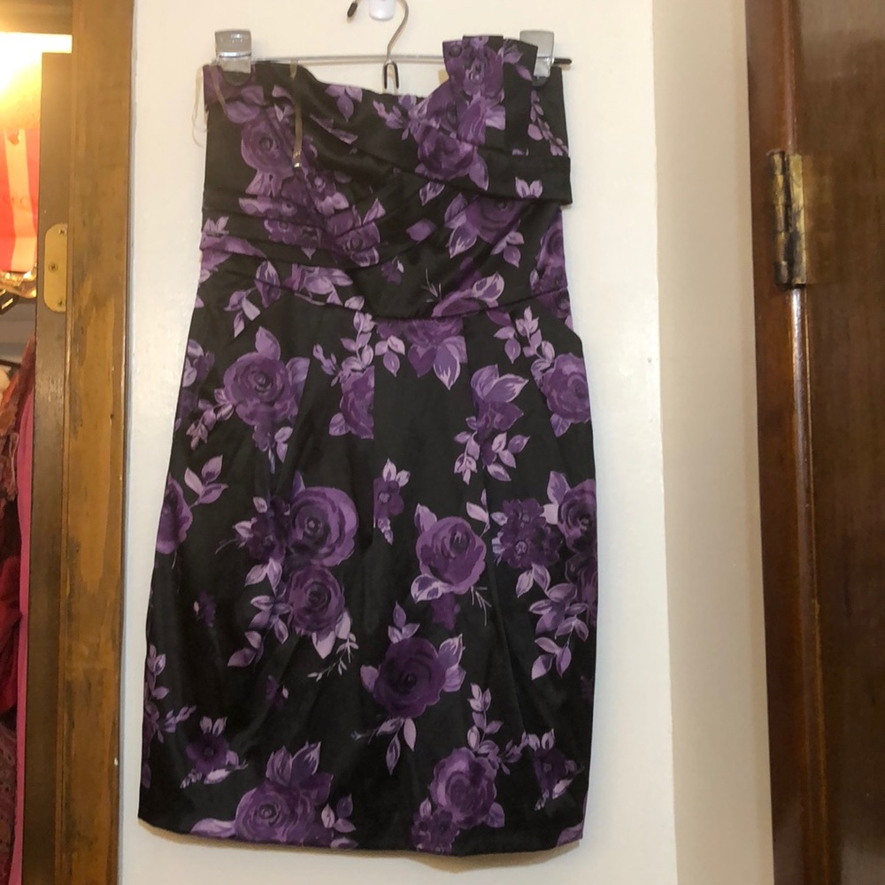Strapless cocktail dress
